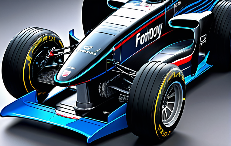 F1 Power Unit & Aerodynamics** "A highly detailed and technical view of an F1 power unit, showcasing the 1.6L V6 turbo engine, MGU-K, and MGU-H components. The image also incorporates elements of F1 aerodynamics, focusing on the front wing and underfloor, illustrating airflow. Modern garage setting, professional lighting, safe for work, appropriate content, fully clothed, professional, perfect anatomy, natural proportions, high-quality render." **