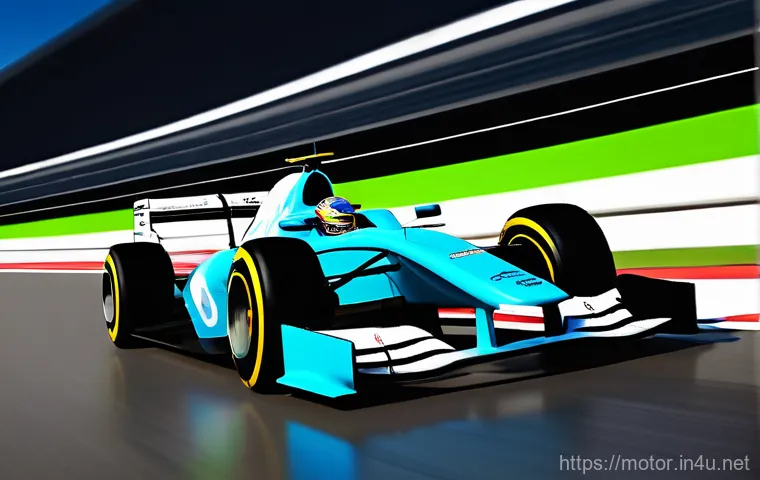 포뮬러 E와 F1 비교 - A dynamic, split-screen composition contrasting the worlds of Formula 1 and Formula E racing. On one... 포뮬러 E와 F1 비교 - A dynamic, split-screen composition contrasting the worlds of Formula 1 and Formula E racing. On one...