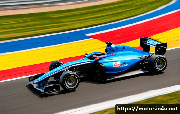 포뮬러 2와 포뮬러 3의 차이점 - A dynamic side-by-side comparison of a Formula 3 car and a Formula 2 car on a racetrack, showcasing ...